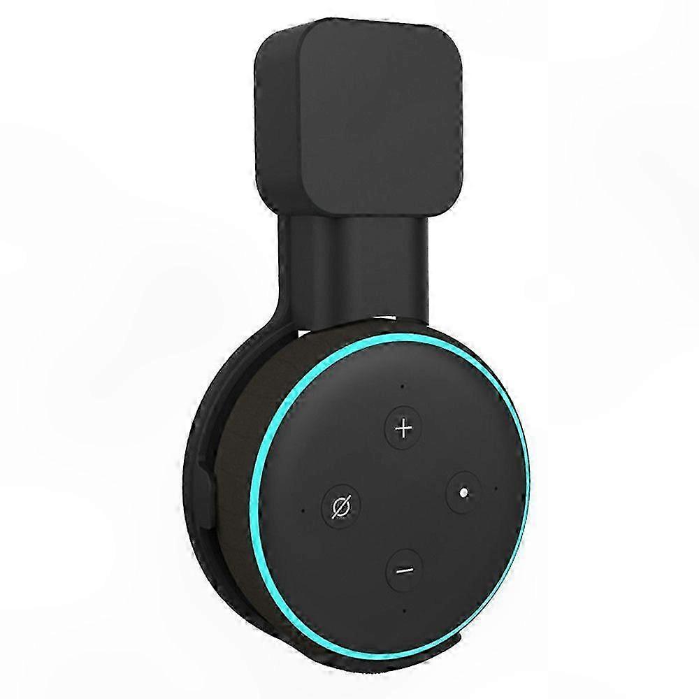 Echo Dot 3rd Gen Wall Mount with Cable Management, Screwless Speaker Shelf Stand for Smart Speakers