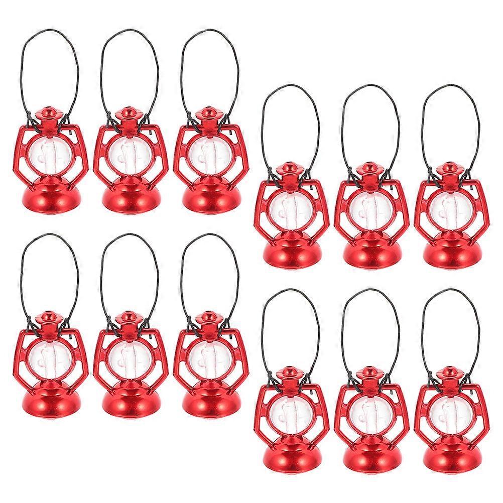 Doll House Kerosene Lamp Prop Decoration for Home with 36 Miniatures