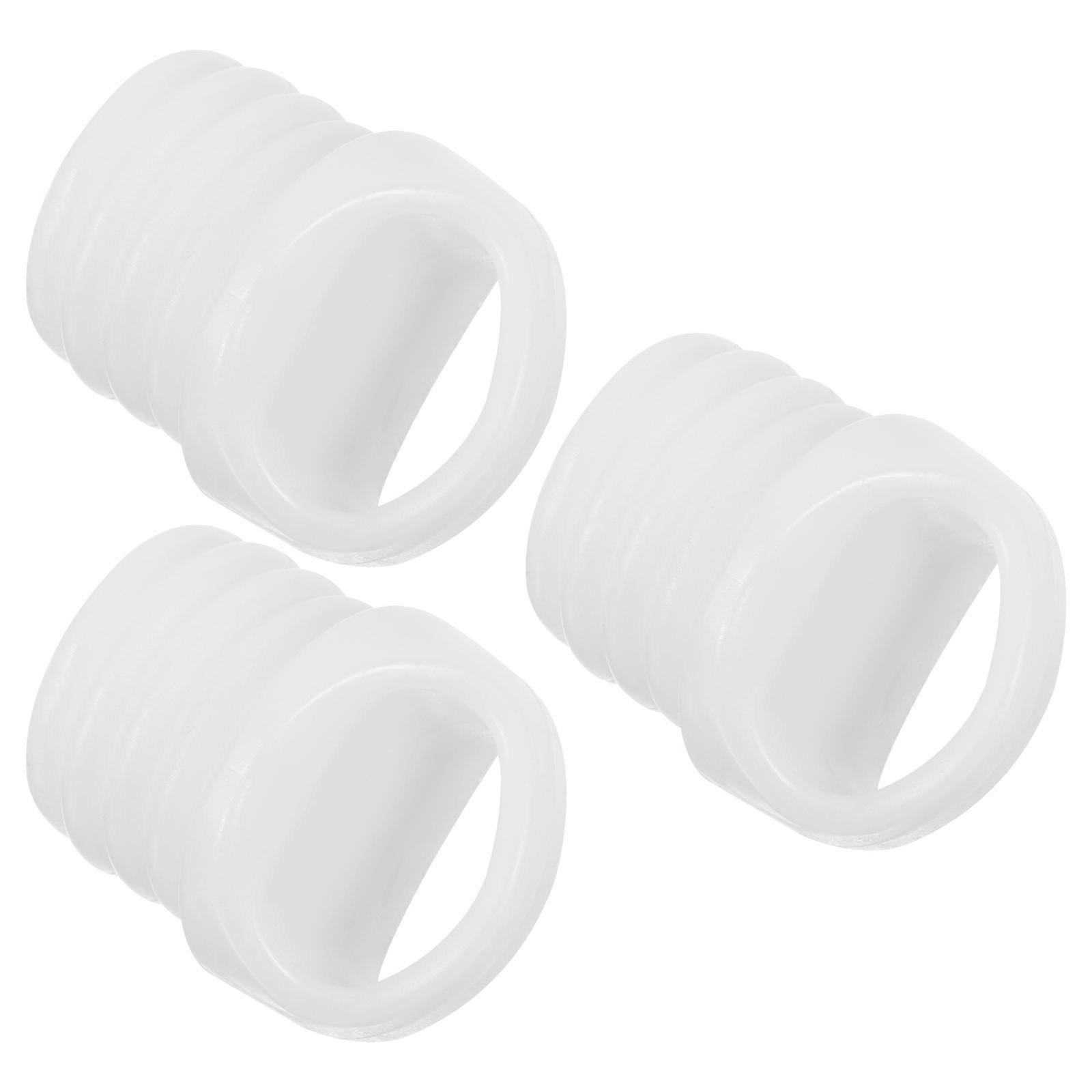Mop Bucket Drain Plug Rubber Stopper for Replacement 9Pcs White