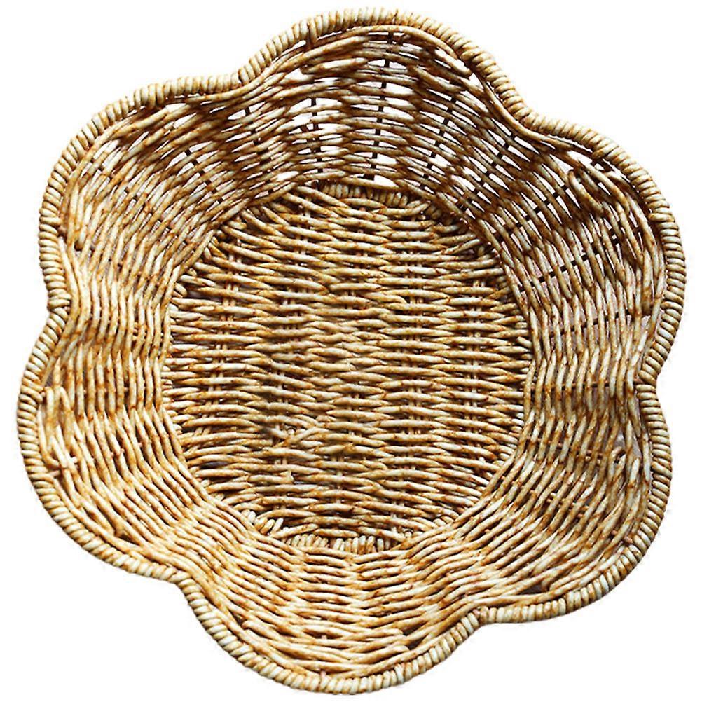 3Pcs Bread Serving Basket Woven Fruit Basket for Storage Use