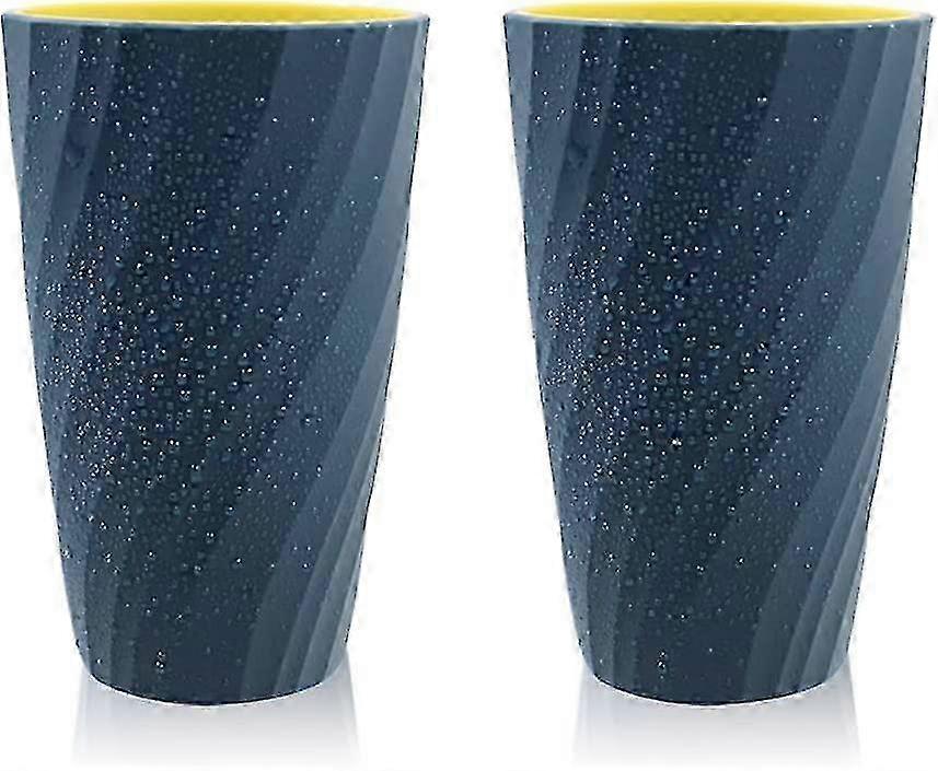 Bathroom Toothbrush Tumblers, Unbreakable Soft Durable Silicone Light Blue Multi-purpose