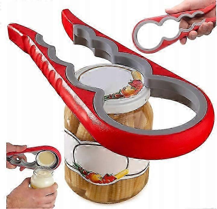 Weki Jars Opener For Bottle Caps, Adjustable 4 In 1, Universal