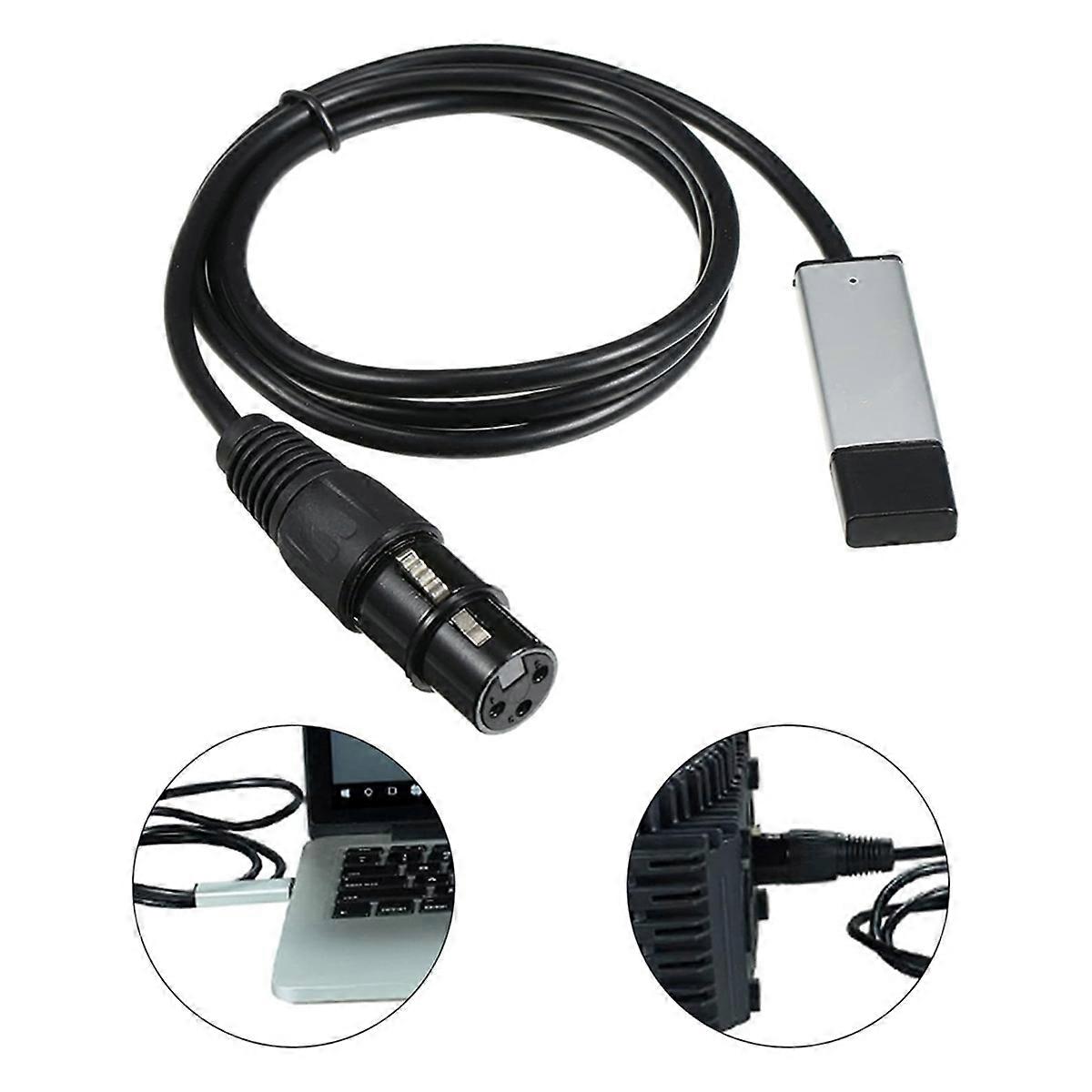 USB to Interface Adapter Cable for Stage Disco Moving Head Light