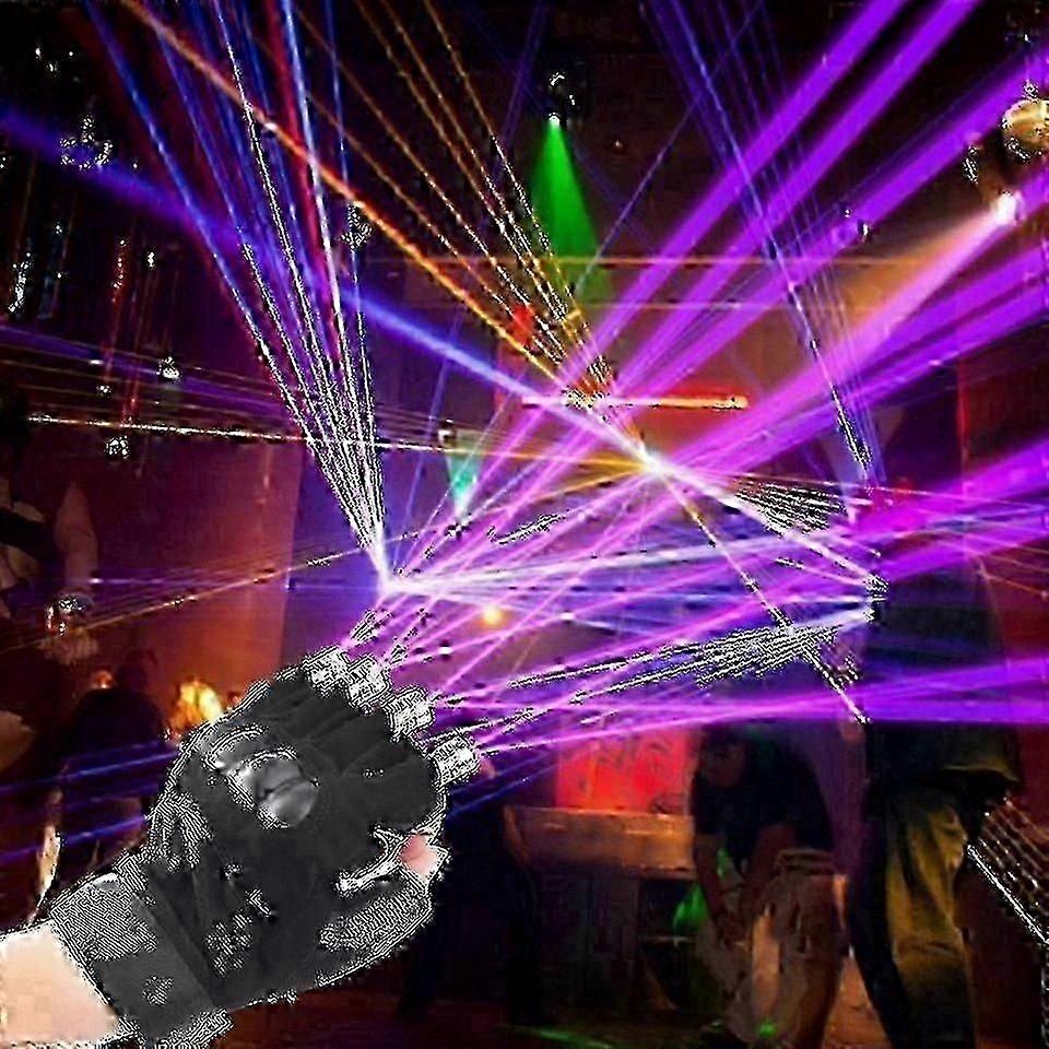 Multi-line Laser Gloves with 4 Heads for Dancing Shows, Halloween Parties, and Rave Events
