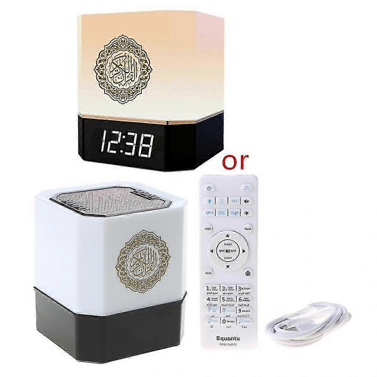 Wireless Novelty Night Lights Quran Player Table Lamp Led Smart Night Light With Speaker Abs Material For Living Room xi