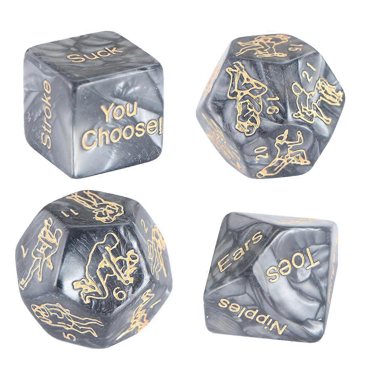 Acrylic Couple Posture for Playing 4Pcs Game Set