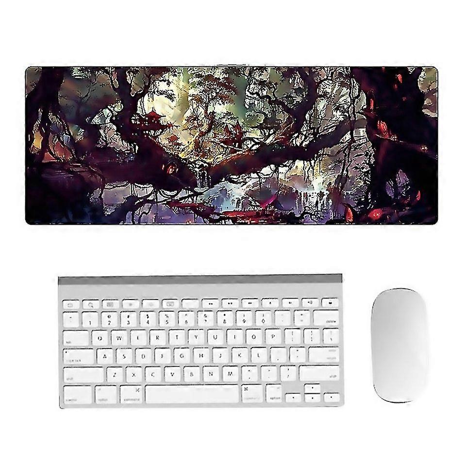 For Handpainted Fantasy Pattern Mouse Pad Size 400 X 900 X 4mm Seaming