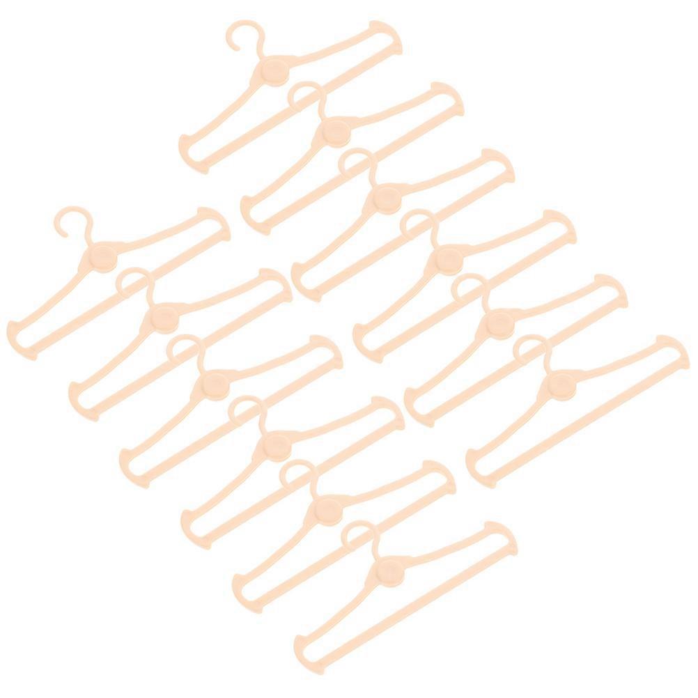 Mini Doll Clothes Hangers Plastic Hanger for Playing 60Pcs Collection