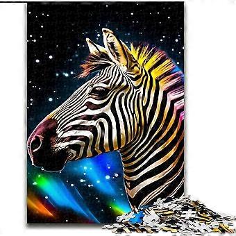 Jigsaw Puzzles for Adults Colorful Zebras Teenager Jigsaw,family Fun Games Is Ideal As A Gift for The Whole Family - PT 1415