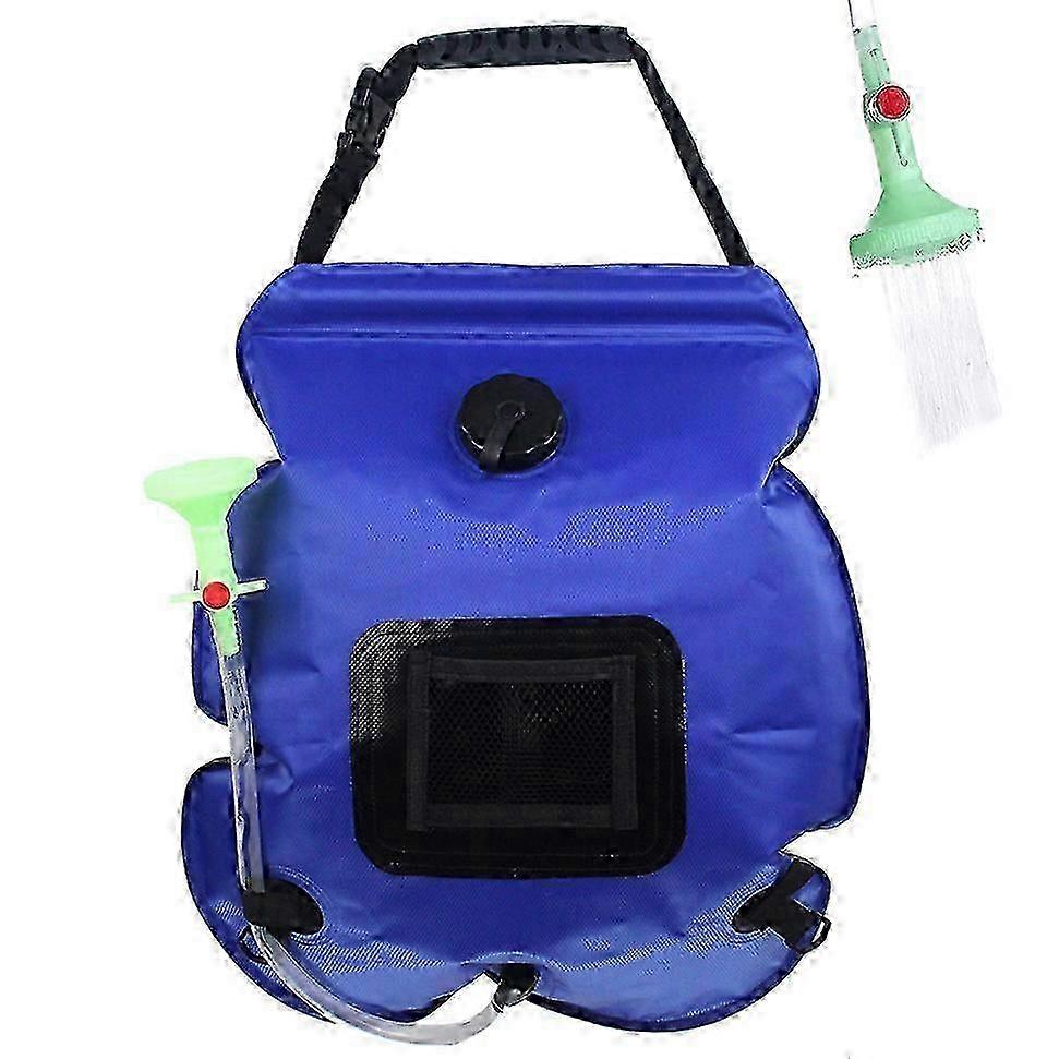 Çıkarılabilir Hortum ve Duş Başlığı ile Taşınabilir 20L Güneş Kamp Duş Çantası