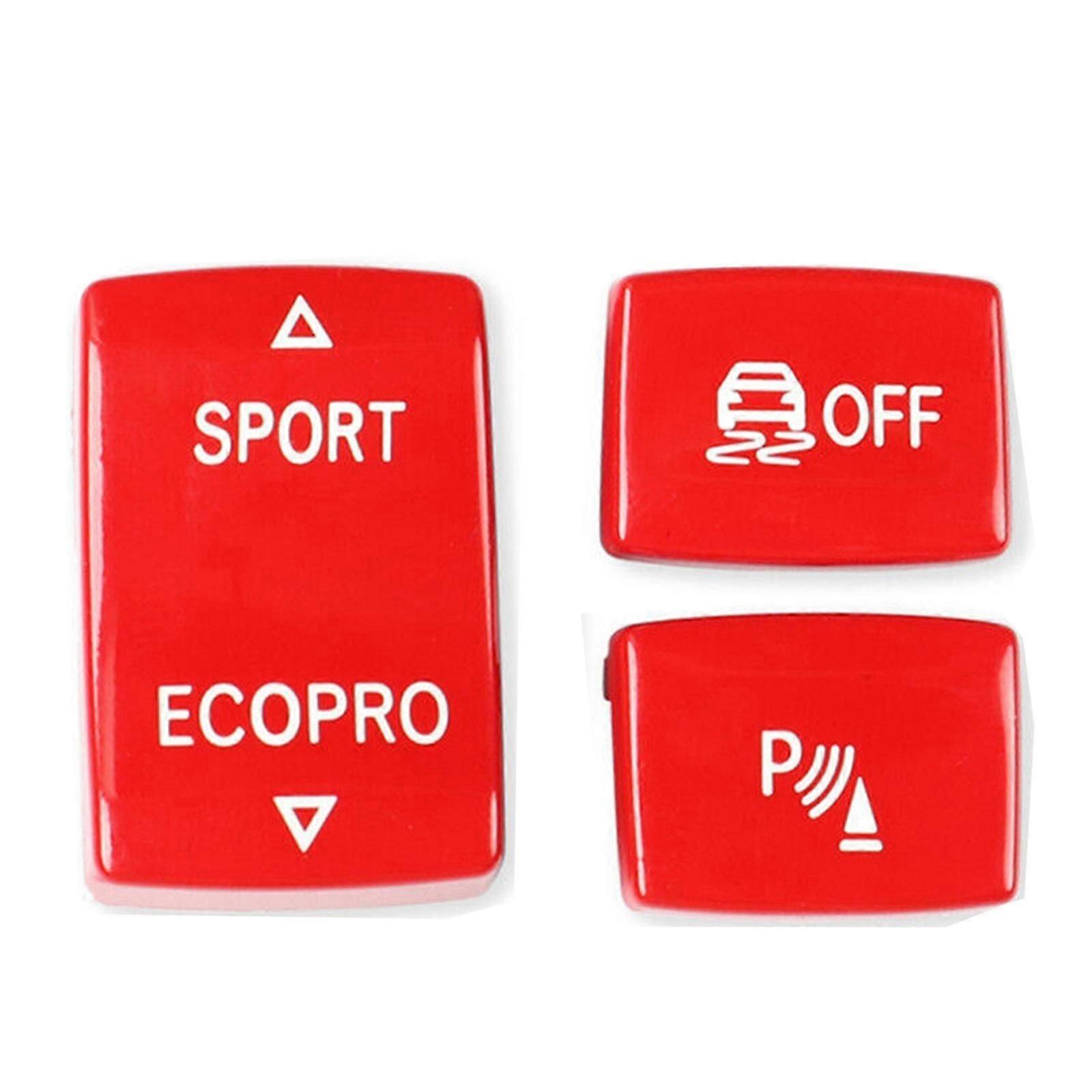Red Gear Position Panel Button Knob Cover For BMW 1 2 3 4 Series F20 F22 F30 F32 t