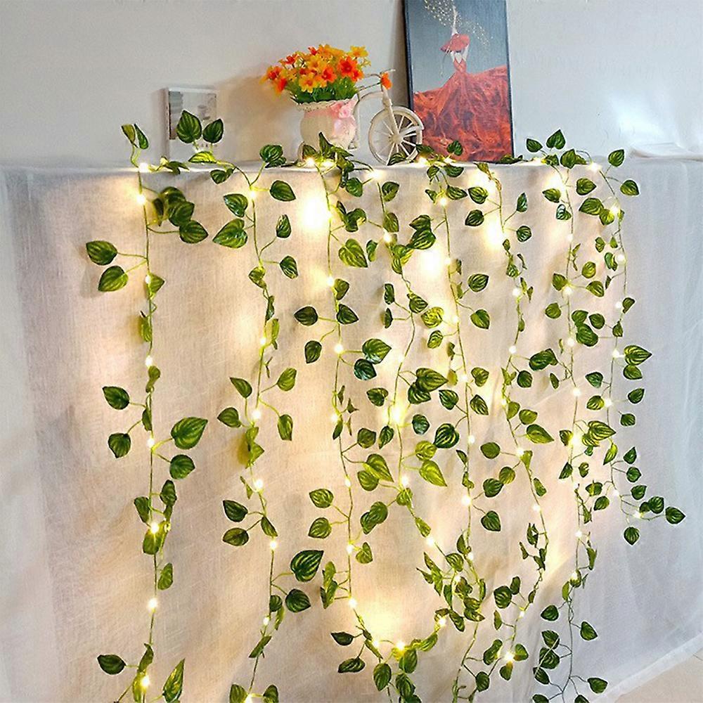 String Lights Artificial Ivy Vine Lights for Wall Room Wedding