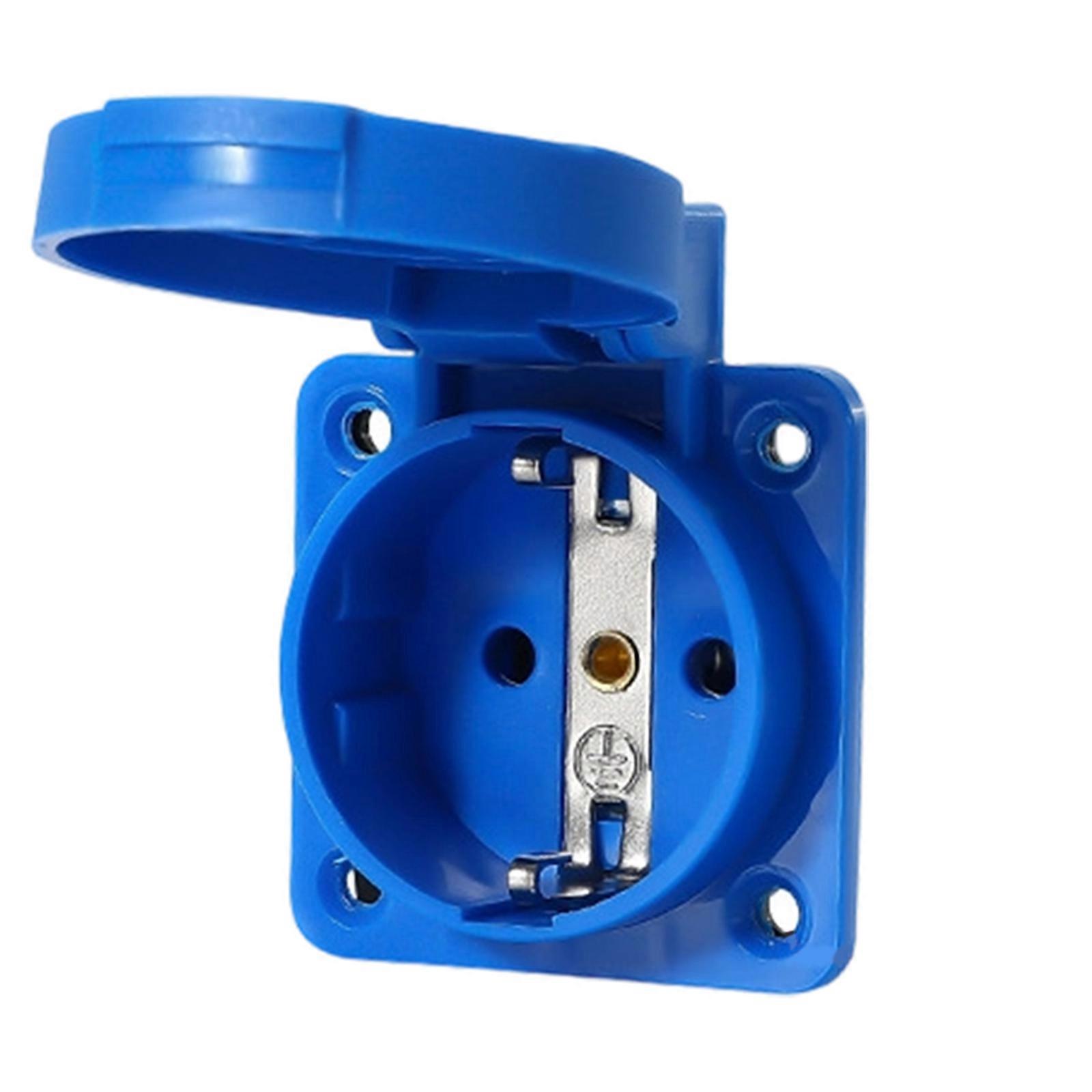 Universals Outdoor Electrical Socket Embedded Receptacle Industrial Wiring Connector Power Outlet Easy to Install Multicolor