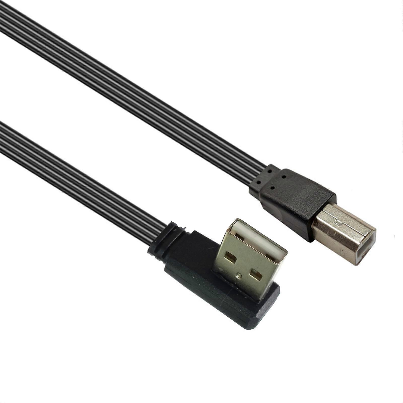 USB to USB B Printer Data Cable with Anti Interferences Technology Suitable for Connectivitys and System Compatibilitys Multicolor
