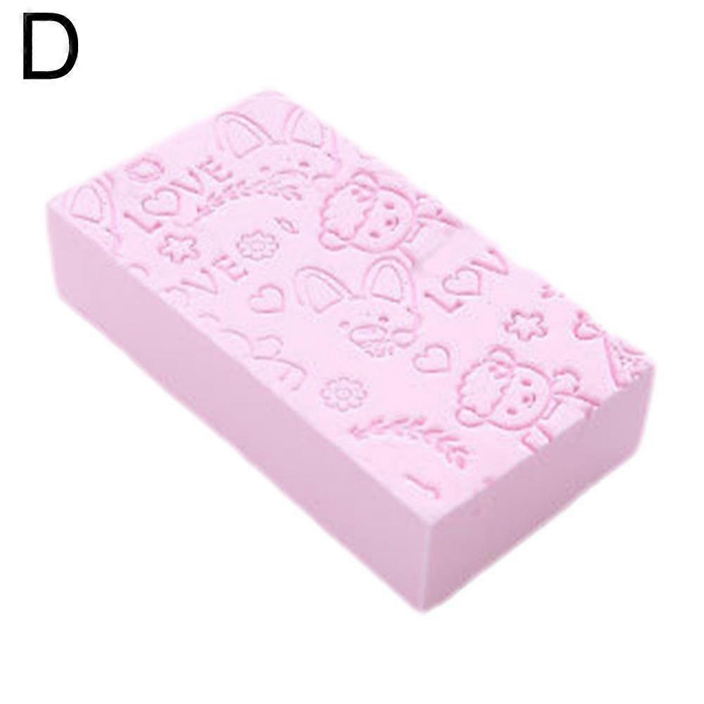 Exfoliating Bath Sponge Body Scrubber For Deep Cleansing Soft Reusable Mud Scrub Mitt 4 Colors