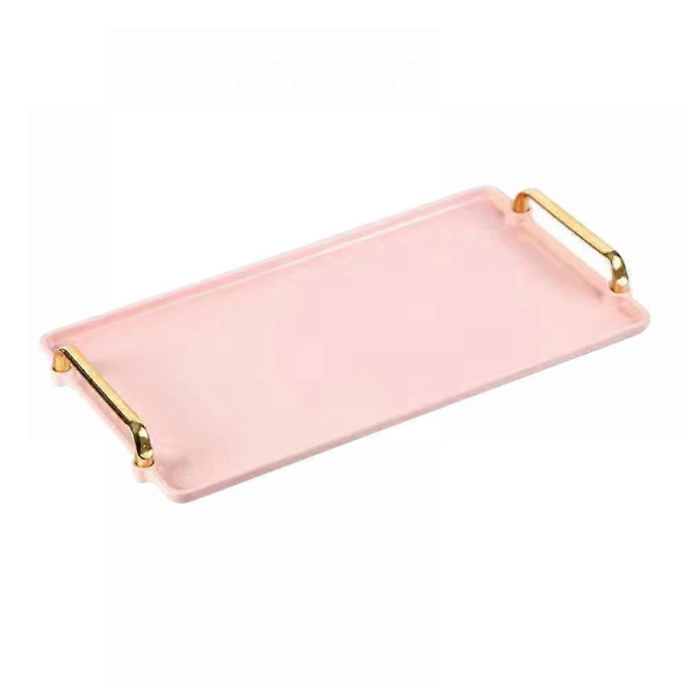 Serving Trays, Rectangular Plastic Serving Tray Non Slip ,Dinner Drinks Serving Tray