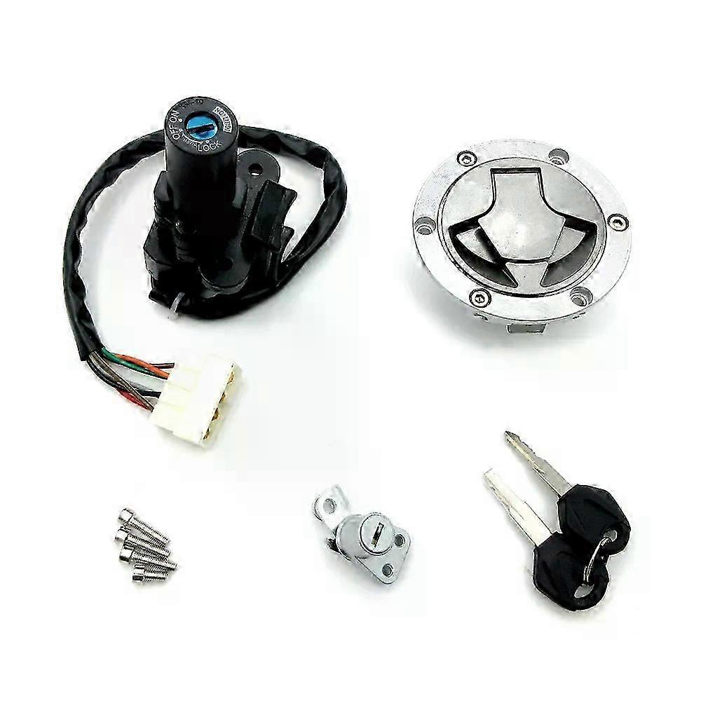 Motorcycle Ignition Switch Fuel Cap Lock Compatible With Kawasaki Ninja