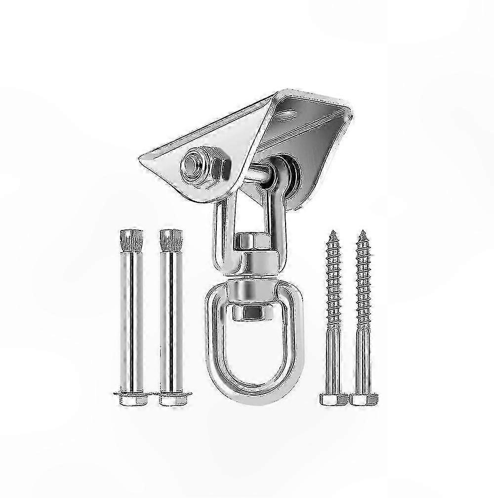 خطاف سقف دوار 360 درجة شديد التحمل ، خطاف تعليق من الفولاذ المقاوم للصدأ للمقاعد المتأرجحة ، وأراجيح الشرفة ، ومجموعات الملاعب