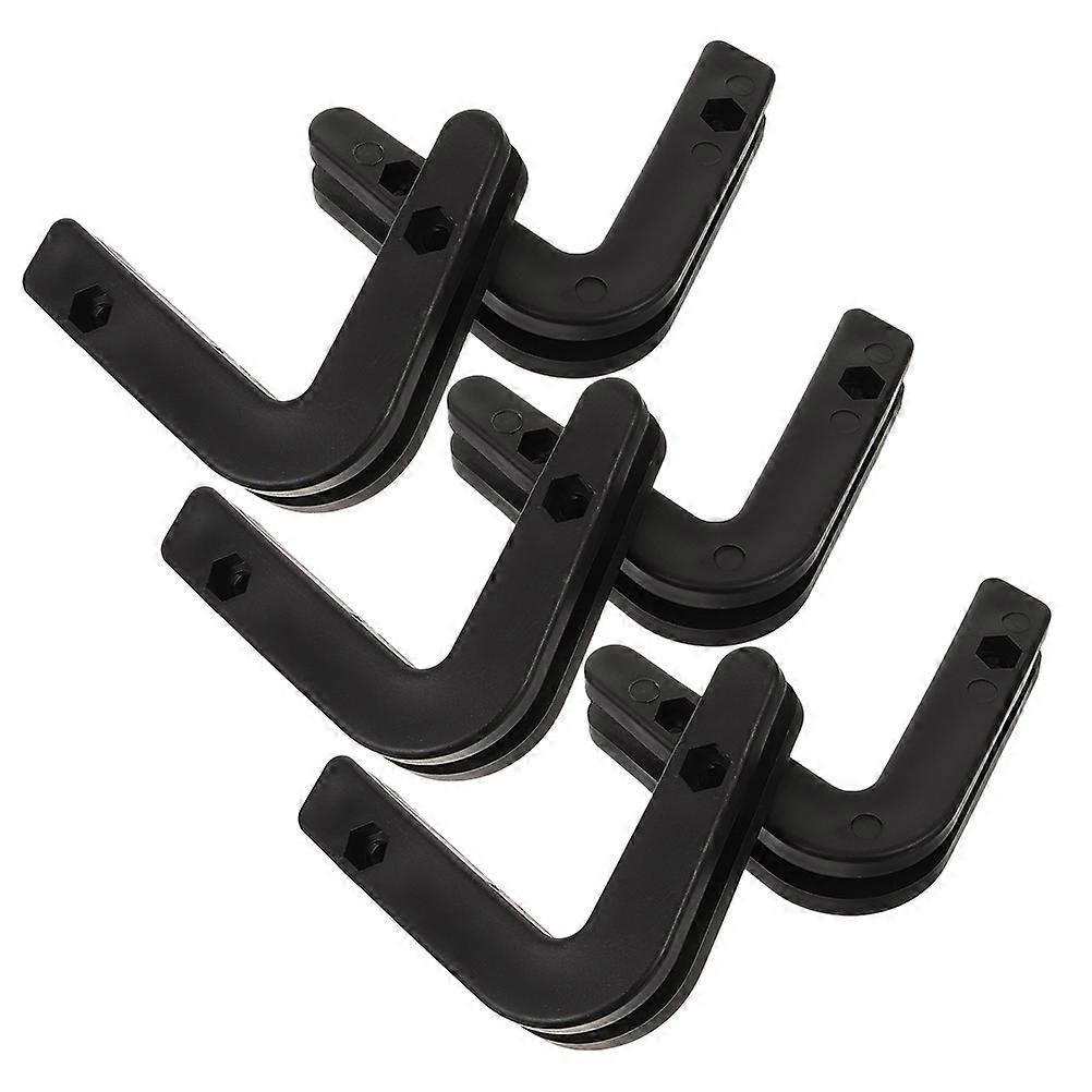 Fitness Barbell Holder Plastic Hook for Small Bar Storage 6Pcs