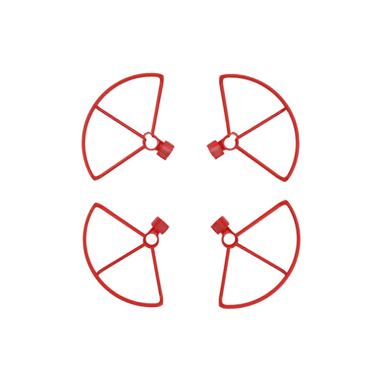 Pellers Guard Drones Quick Release Propellers Protective Rings Protector Cage for Mini 3 Drones Accessories  Red