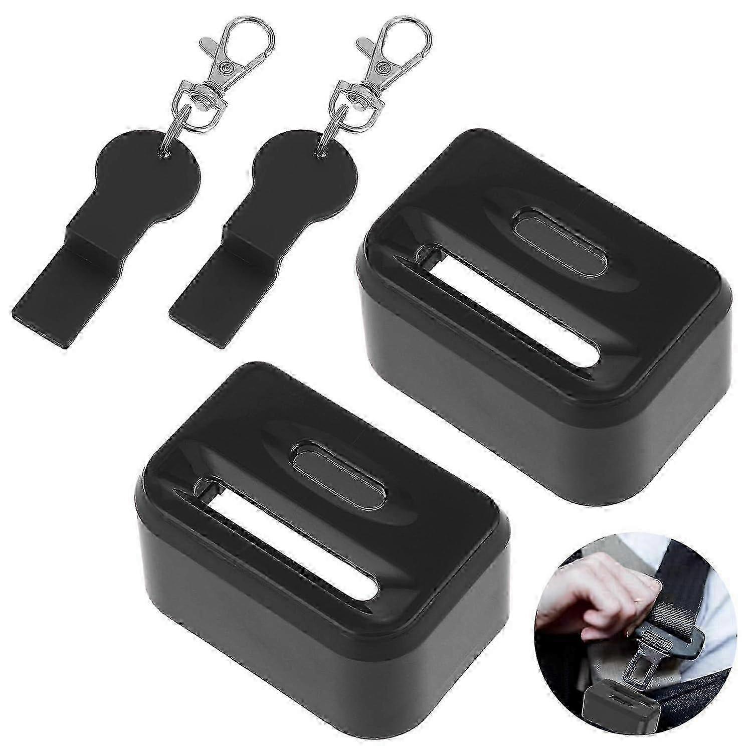 2 قطعة سيارة حزام الأمان مشبك الحرس ، قفل حزام الأمان للأطفال غطاء مشبك حزام الأمان