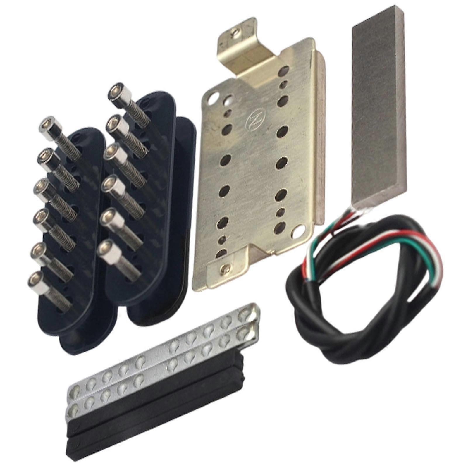 Practical Humbucker Set with Hybrid Materials and Plug Play Installation for Multiple Guitars Signal Transmission Multicolor
