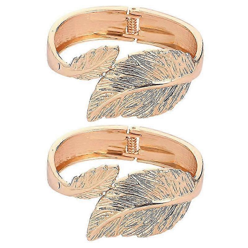 Spring Design Curtain Tiebacks Hole Free Light Glossy Decorative Fixed Leaf Shape Strong Hold