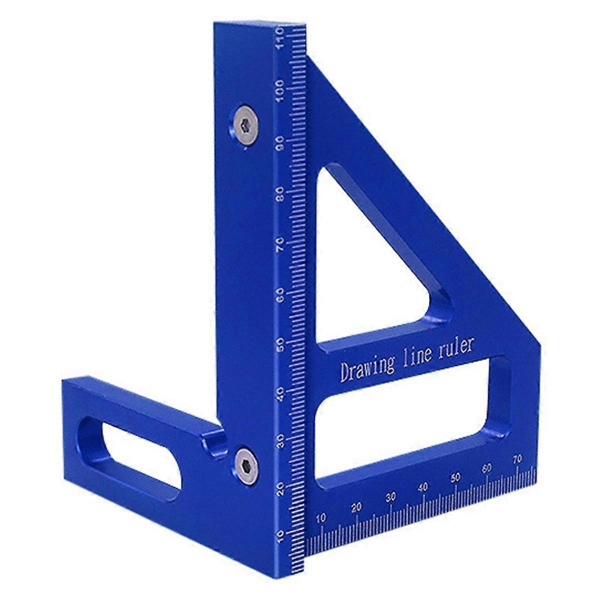 3D Multi-Angle Measuring Ruler, Woodworking Square Protractor, High Accurate Tool for Engineers and 
