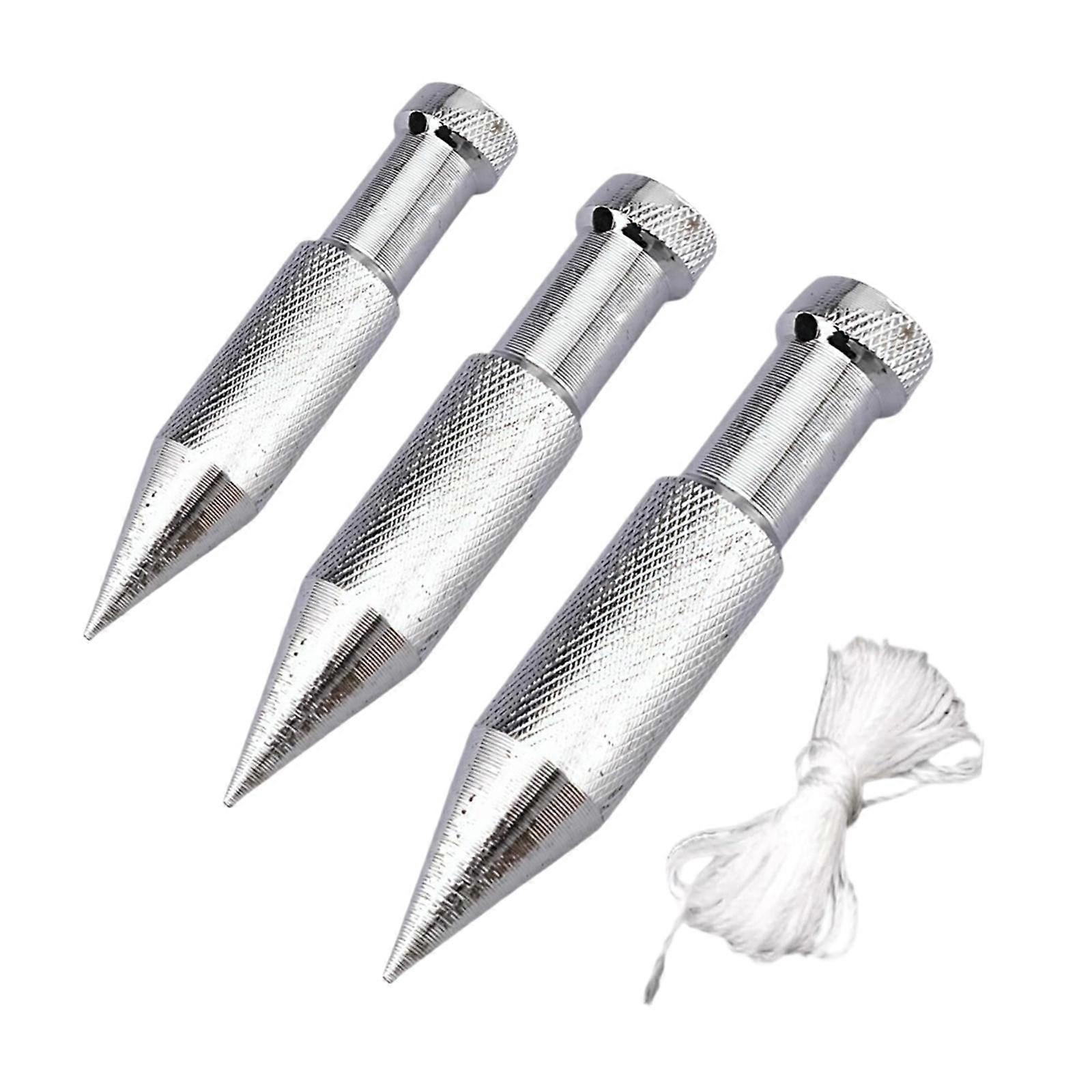 3x Plumb Bob Portable Construction Tool for Industry Ceiling Layout Marking