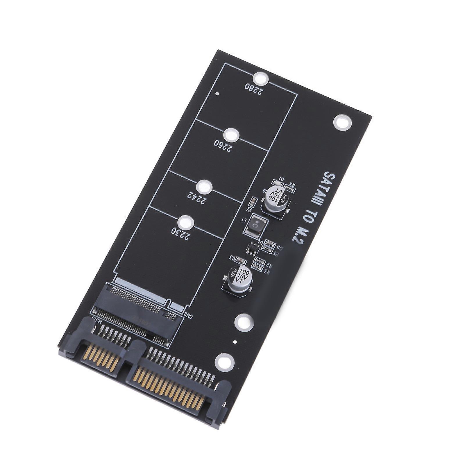 Electronics NGFF M.2 Adapters M.2 To SATA3 Adapters Card SATA M.2 SSD Converters Increase Efficiency Ngff Sata Protocol Multicolor