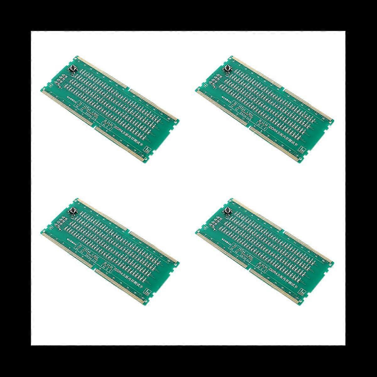 4X DDR4 Test Card RAM Memory Slot Out LED Desktop Motherboard Repair Analyzer Tester