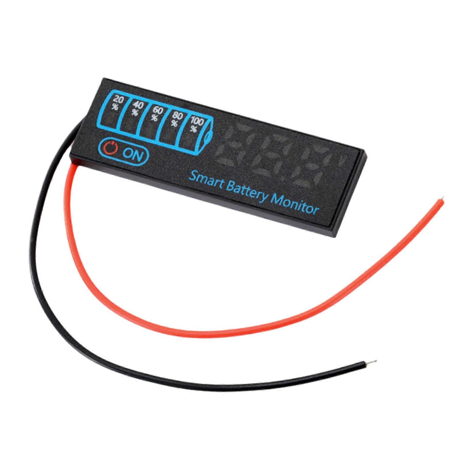 General  12V 24V Battery Monitors with back light  Display High Precisions Battery Meter for leads Acid & Lithium Batteries  White