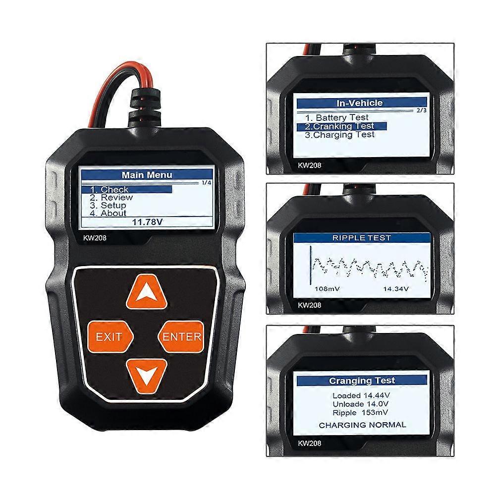12V Car Battery Load Testers Professional Auto  Alternator Analyzer Waveform