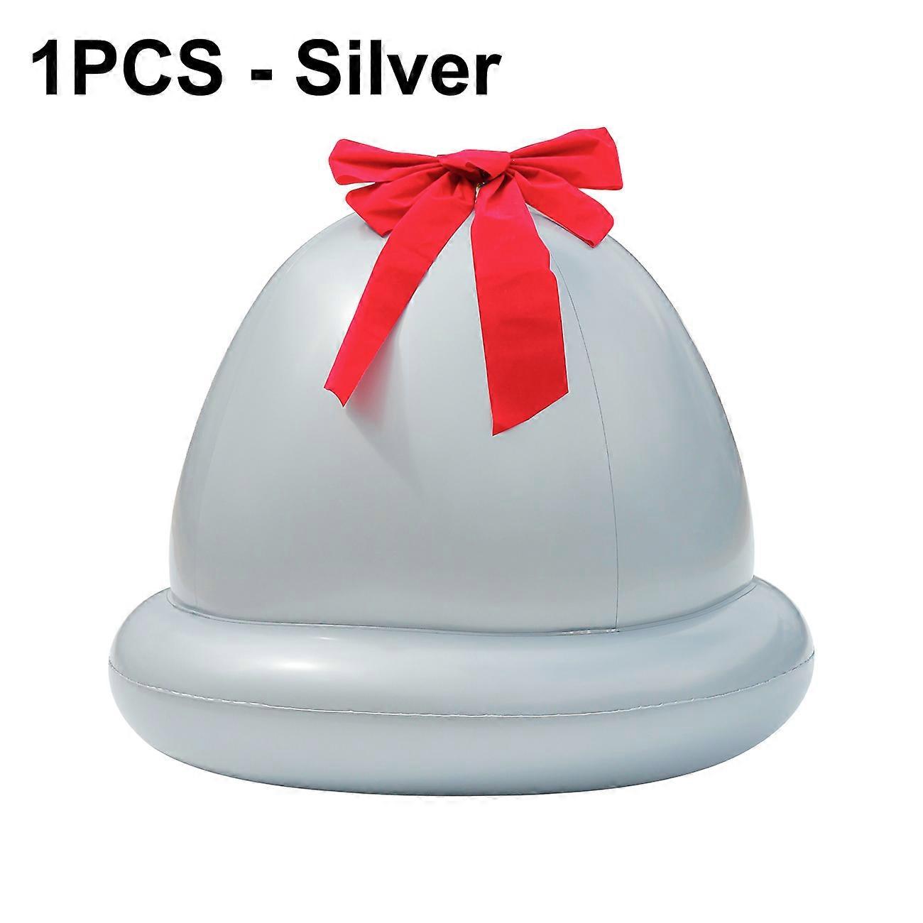 1 stk. gigantisk oppblåsbar julekule utendørsdekorasjon, store PVC-julekuler til jul utendørs høytid