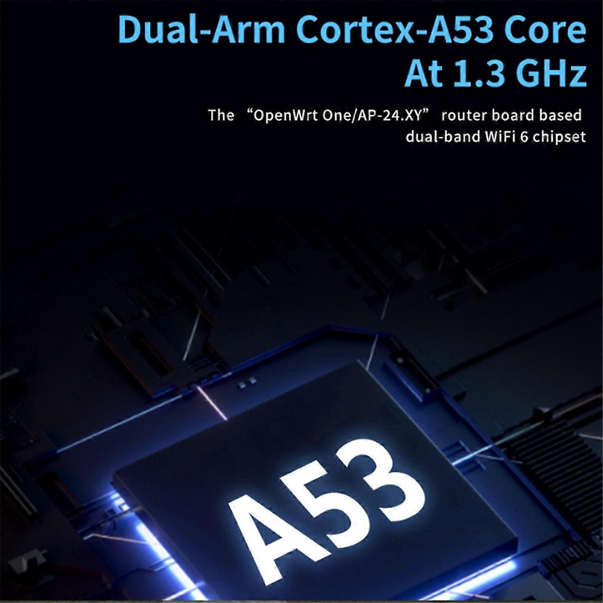 Carte de routeur OpenWrt One MT7981B 1 Go DDR4 2,5 GbE RJ45 et Gigabit Ethernet RJ45, prise UE