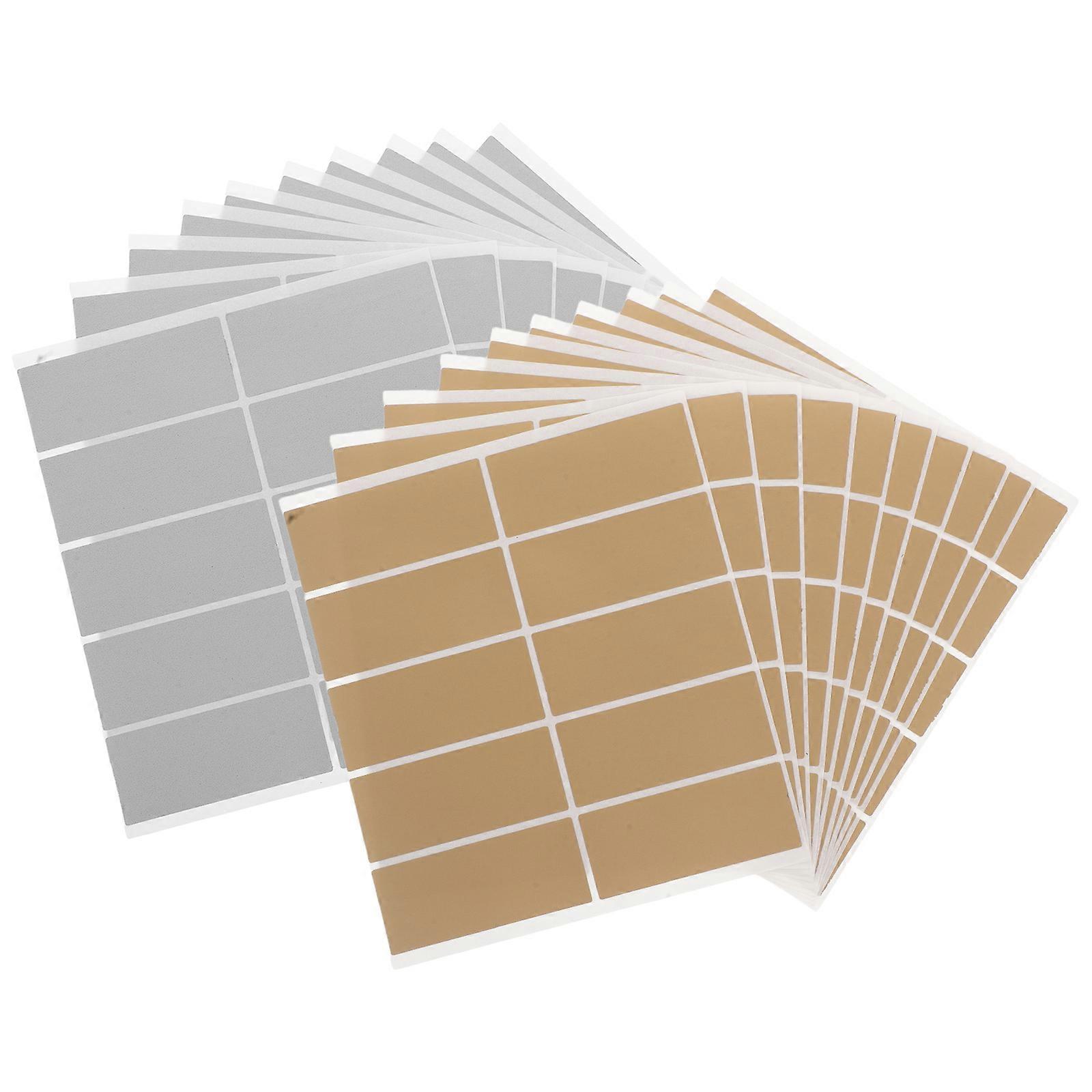 Rectangle Scratch Off Stickers 600Pcs For Raffles Games Gender Reveal Party And Secret Messages Made Of Paper