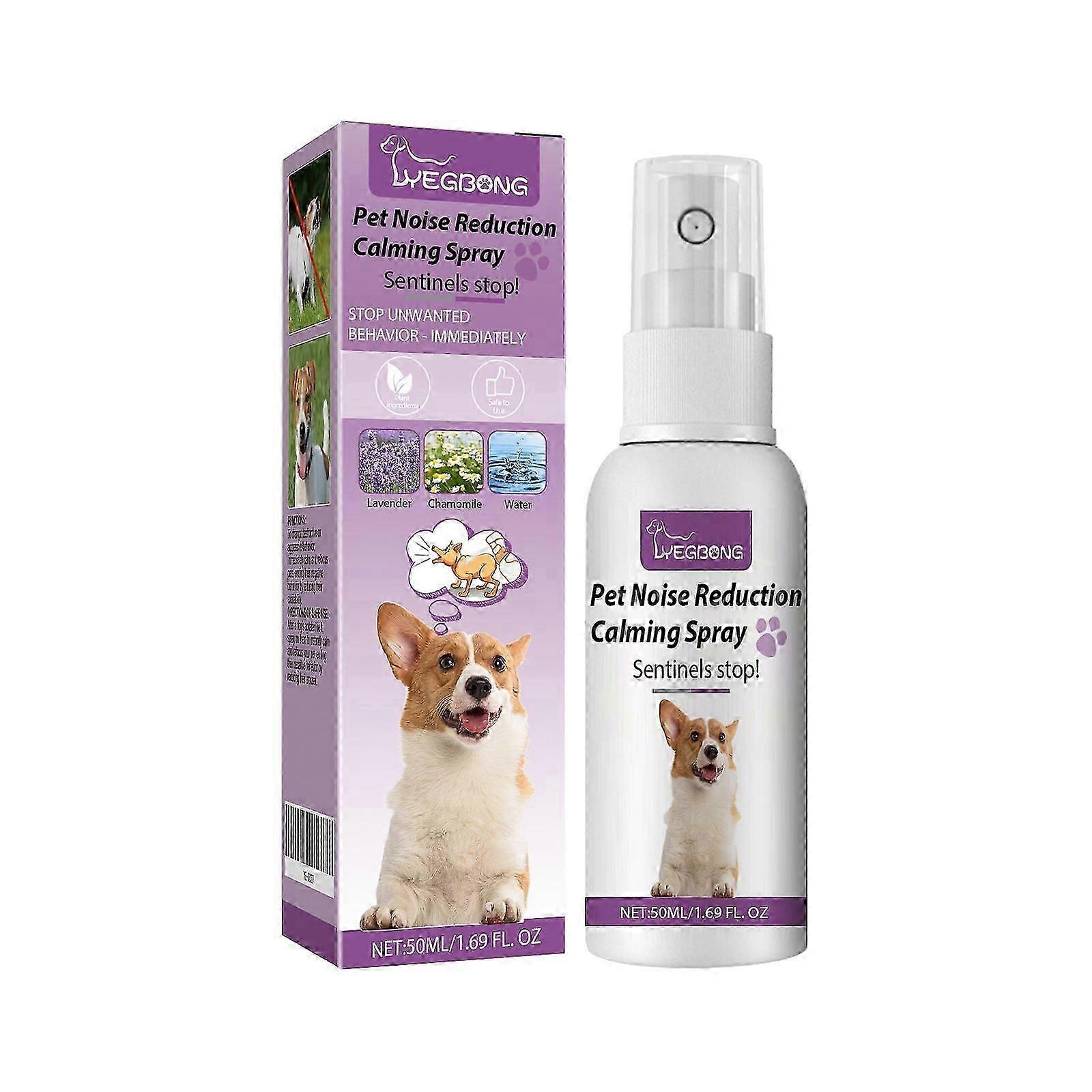 Calming Spray for Pets  Noise Reduction, Stress Relief, and Behavior Control with Chamomile  Lavender  50ml