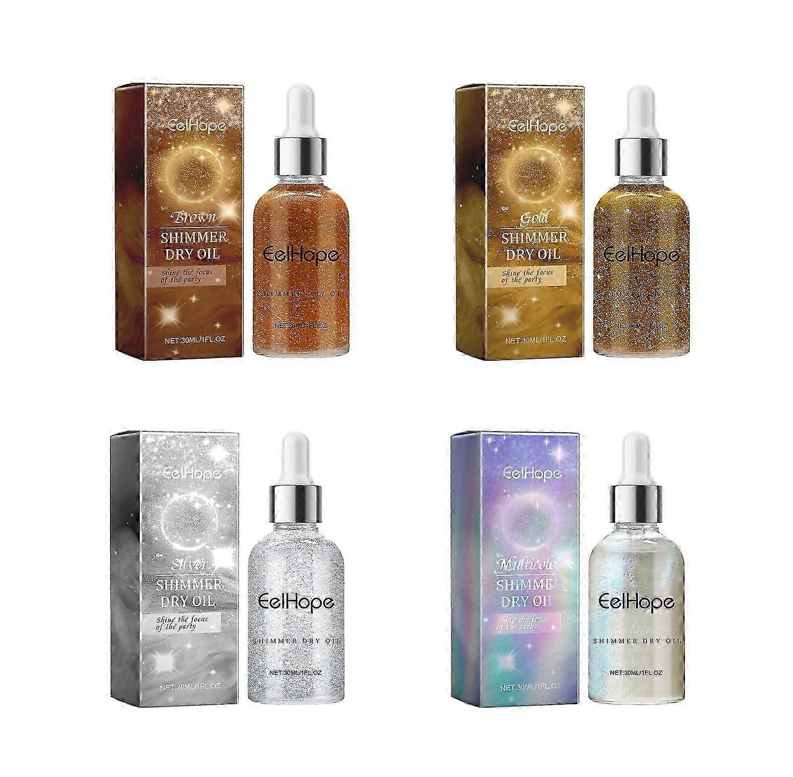 Party Body Glitter Oil delivers a stunning