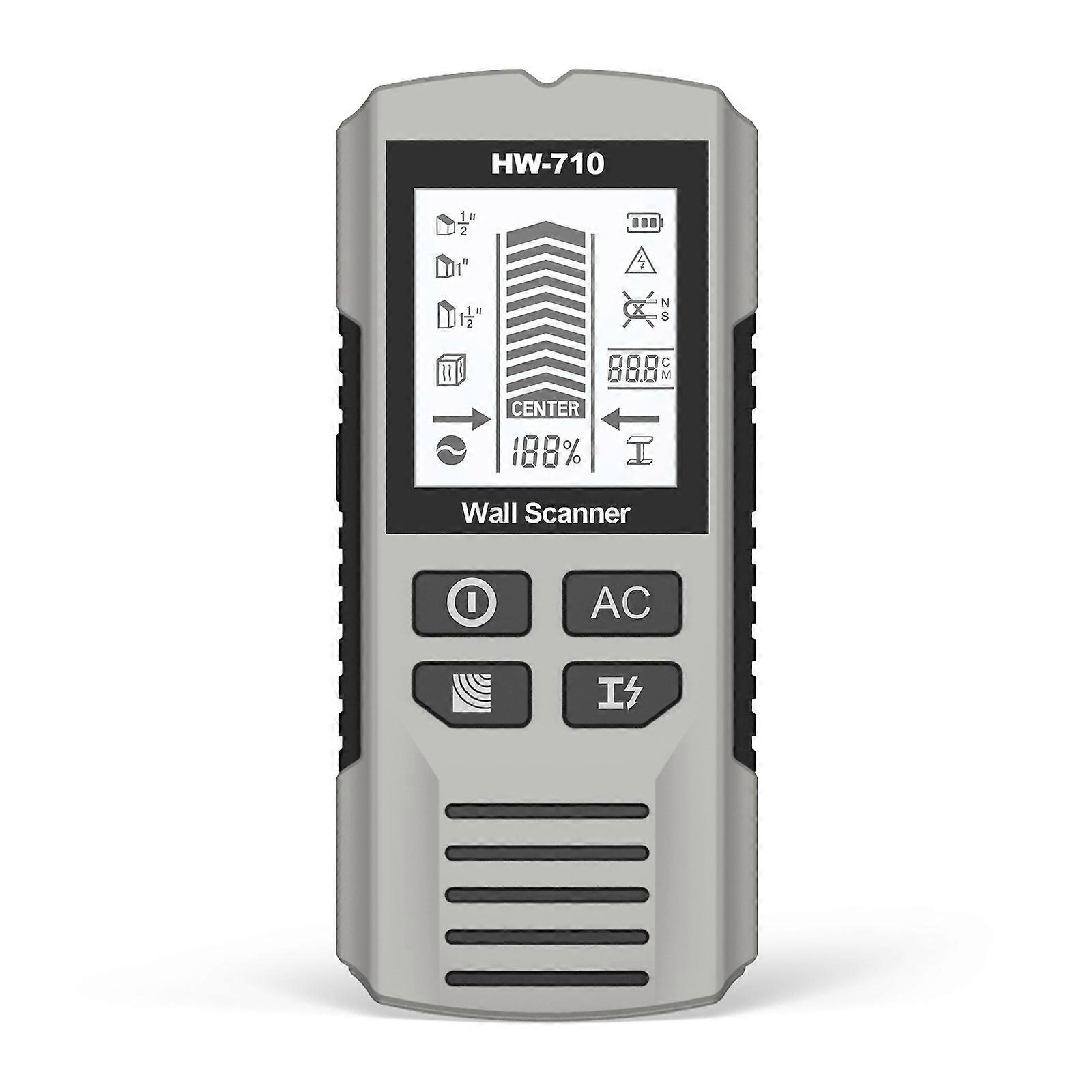 6In1 Wall Scanner Stud Finder Detector Lcd Display Handheld Wall Detector -