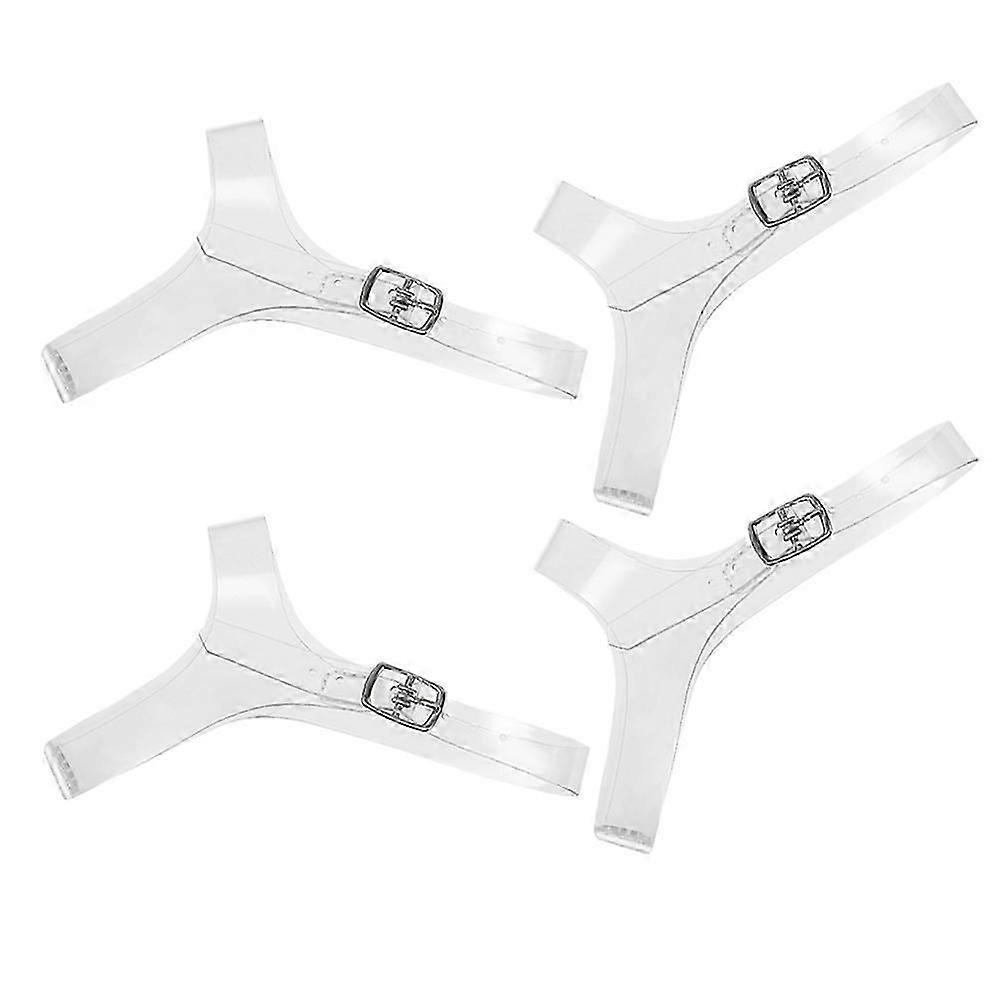 High Heel Shoe Straps Tpu Triangle Anti-Slip Shoelace Fixing Strap 2Pairs