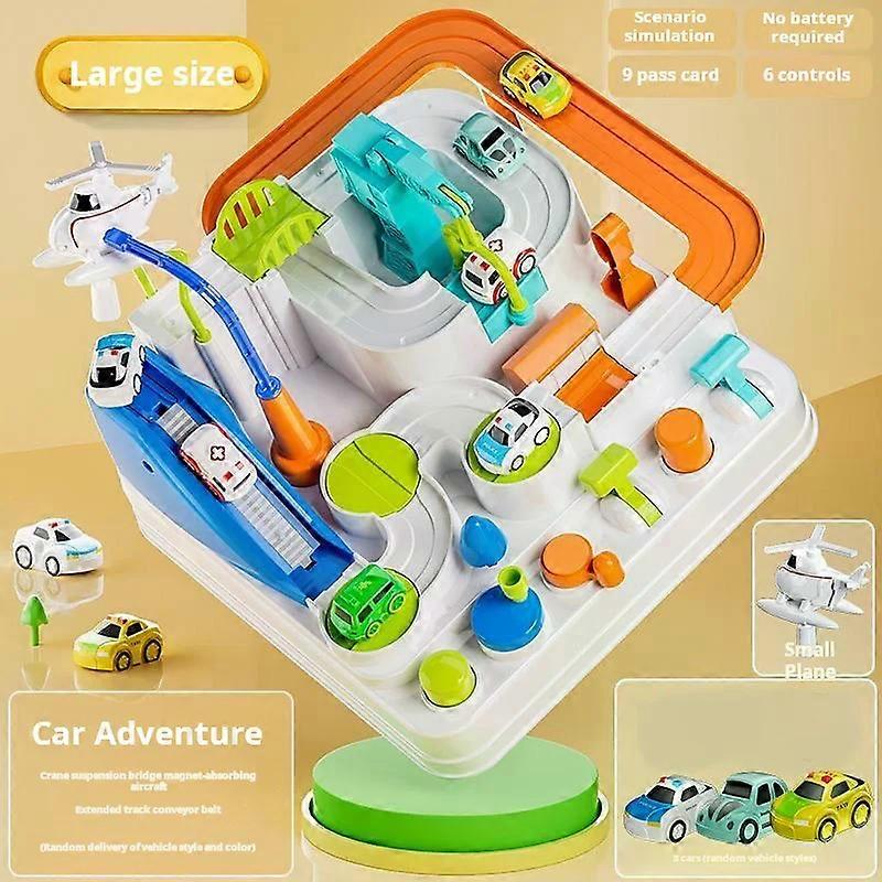 Racing Rail Car Model Educational Toys Children Track Adventure Game Brain Mechanical Interactive Train Animals Space Rocket