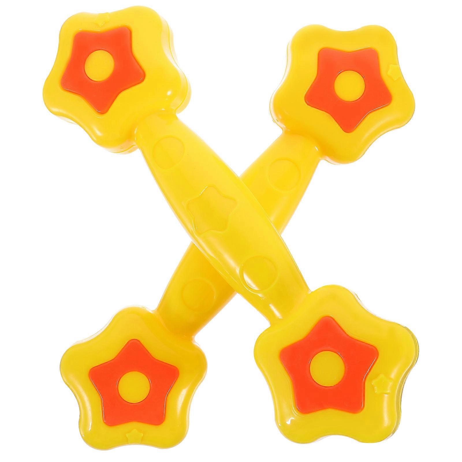 Interactive Children Toys 3 Pairs Colorful Dumbbells For Kids Playing Activities Fun Improving Physical Function