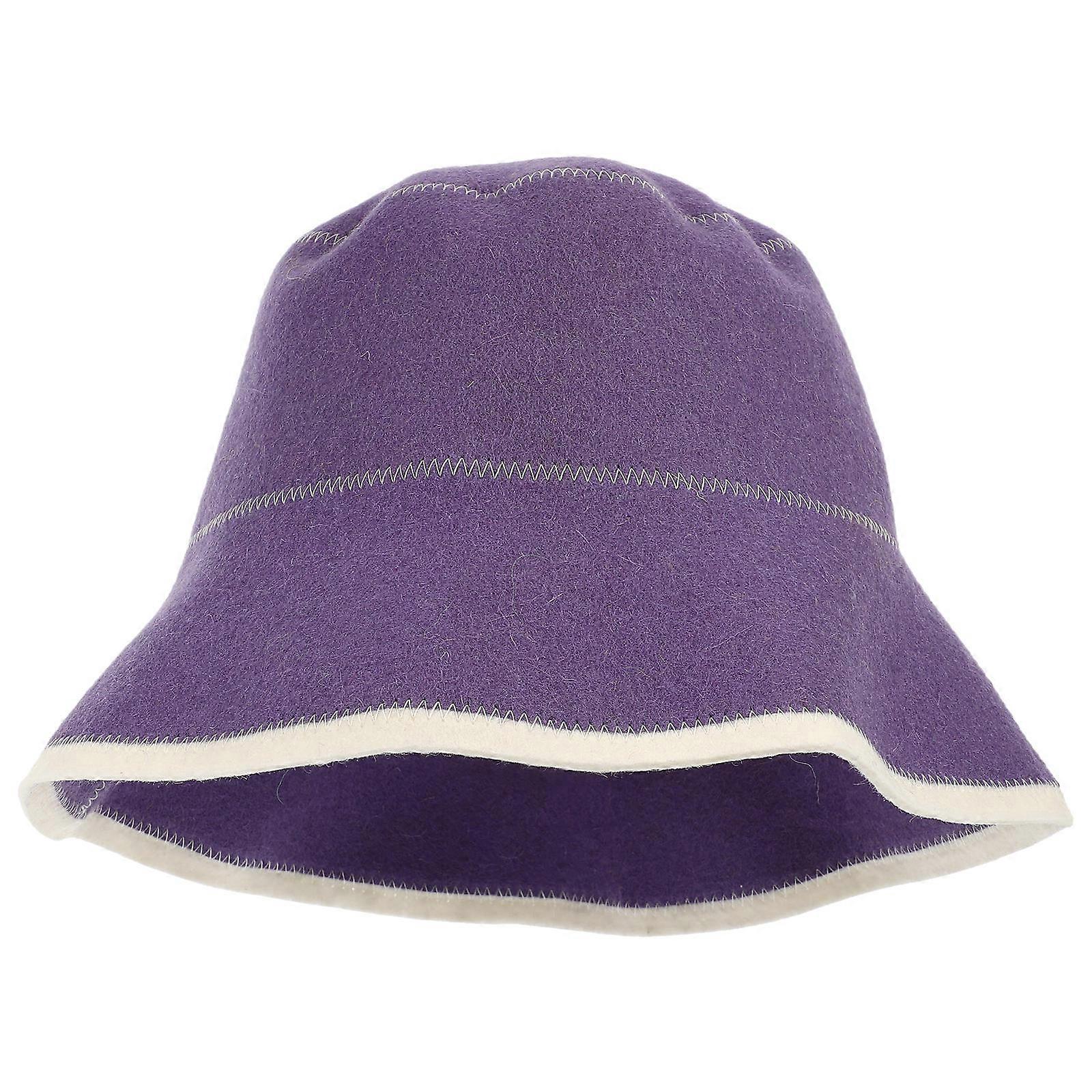 Reusable Wool Sauna Hat for Protecting Head during Sauna Use