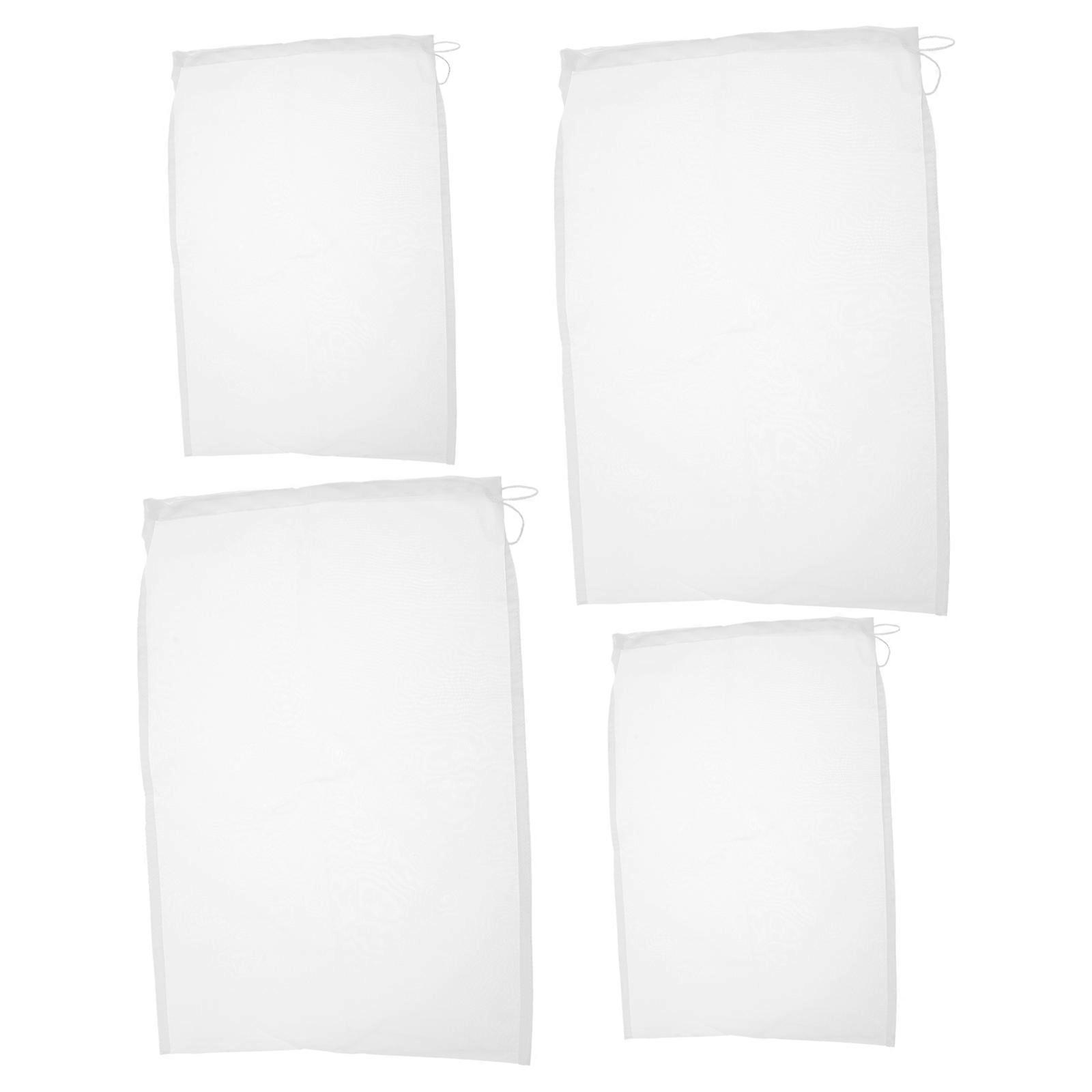 Cloth Strainer Bag Coffee Filter Bag for Home Use 4Pcs Nylon Material