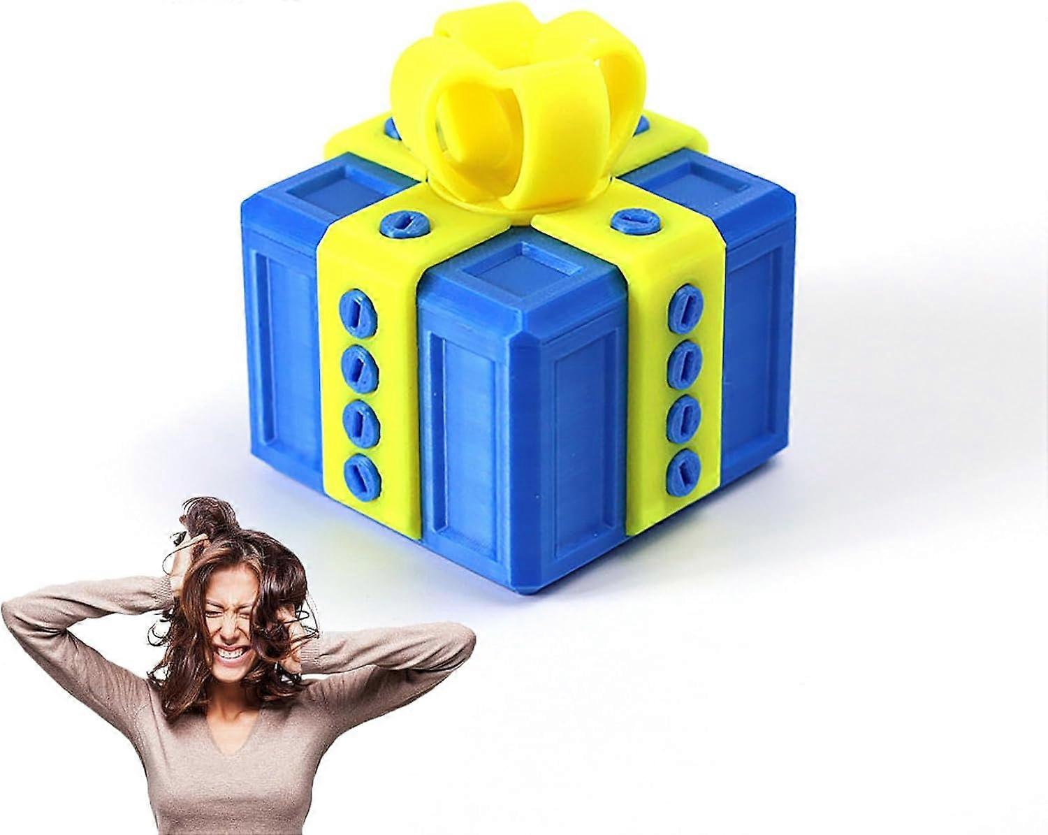 Annoying Present Box with Screws, The Prank Box with  3D Printed Annoying Gift Boxes Ornaments, Prank Screw Boxes for  and  (1PCS-L)