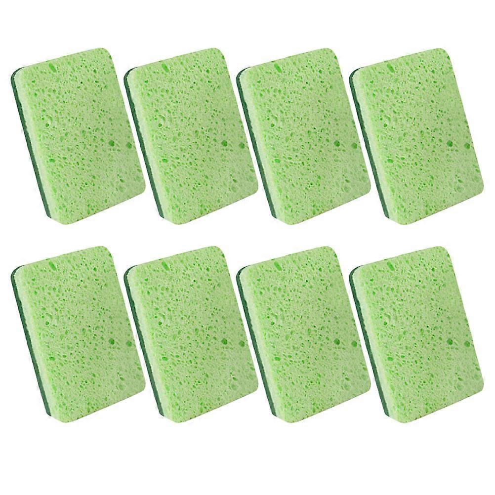 8pcs Wood Pulp Dishwashing Sponge Kitchen Scrub Tool