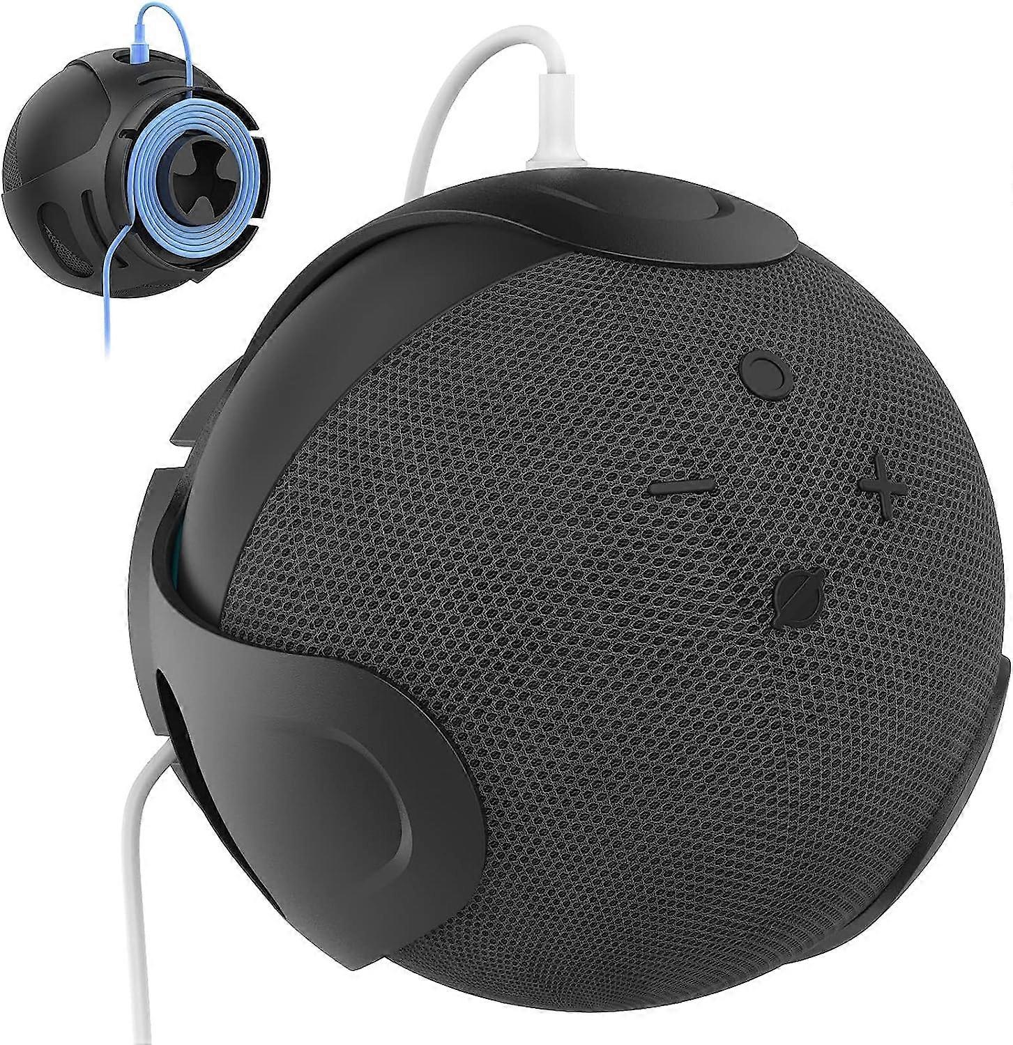 Holder Wall Mount Stand Black Compatible With Echo Dot 4 And 5 PT183