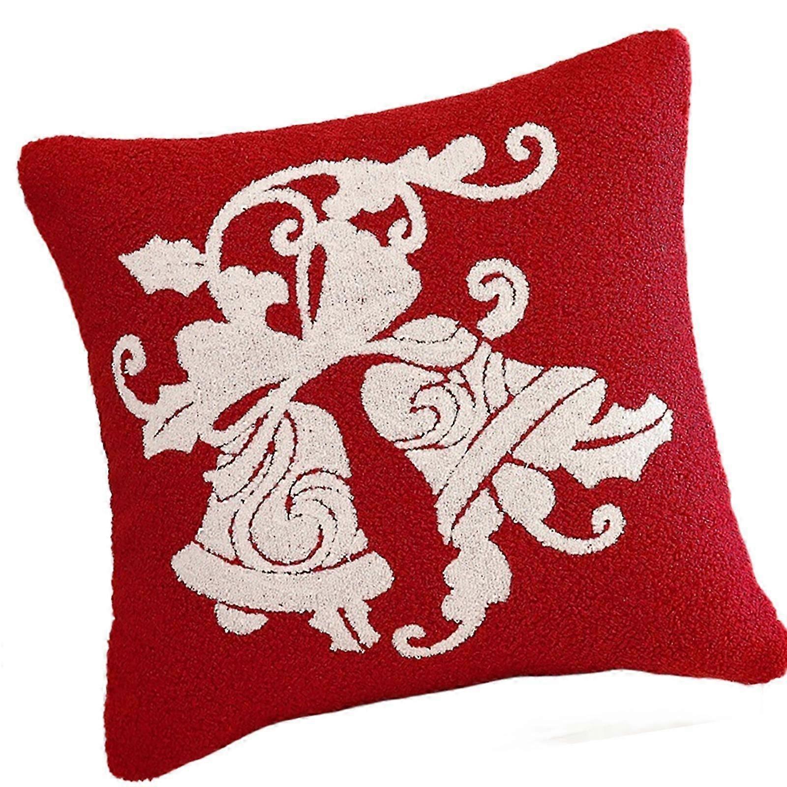 Reusable Christmas Pillow with Zipper, Soft PP Cotton Fill, Peace Fruit Design