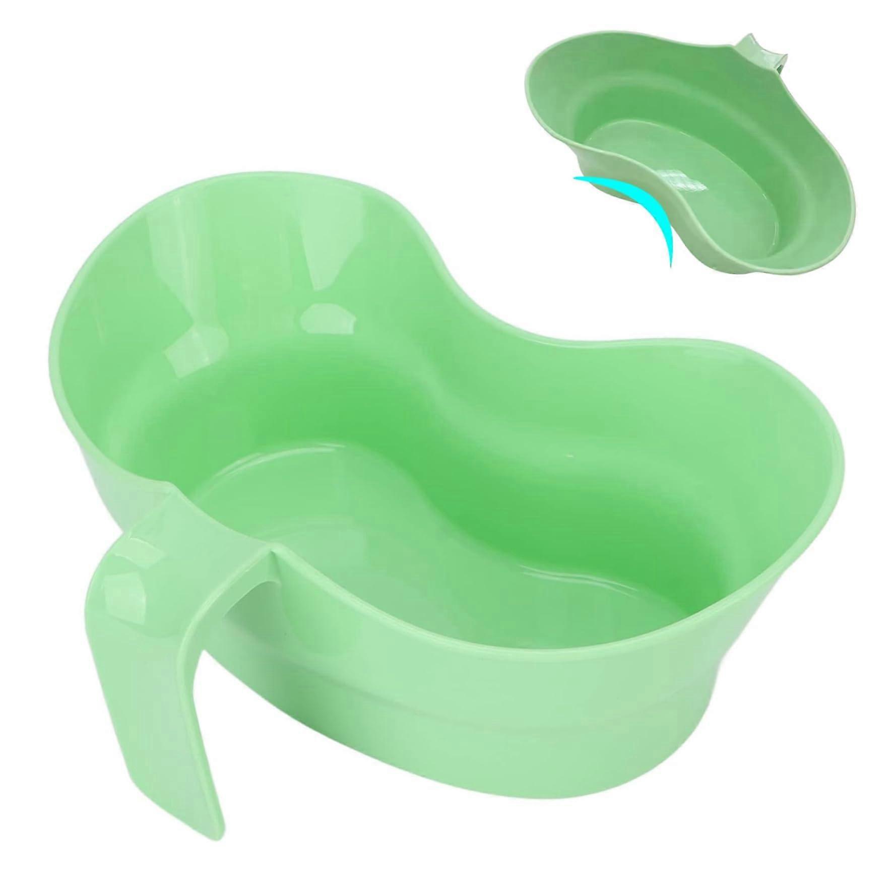 Emesis Basin with Large Opening and Handle, 900ml Plastic Puke Bucket for Elderly and Dental Care