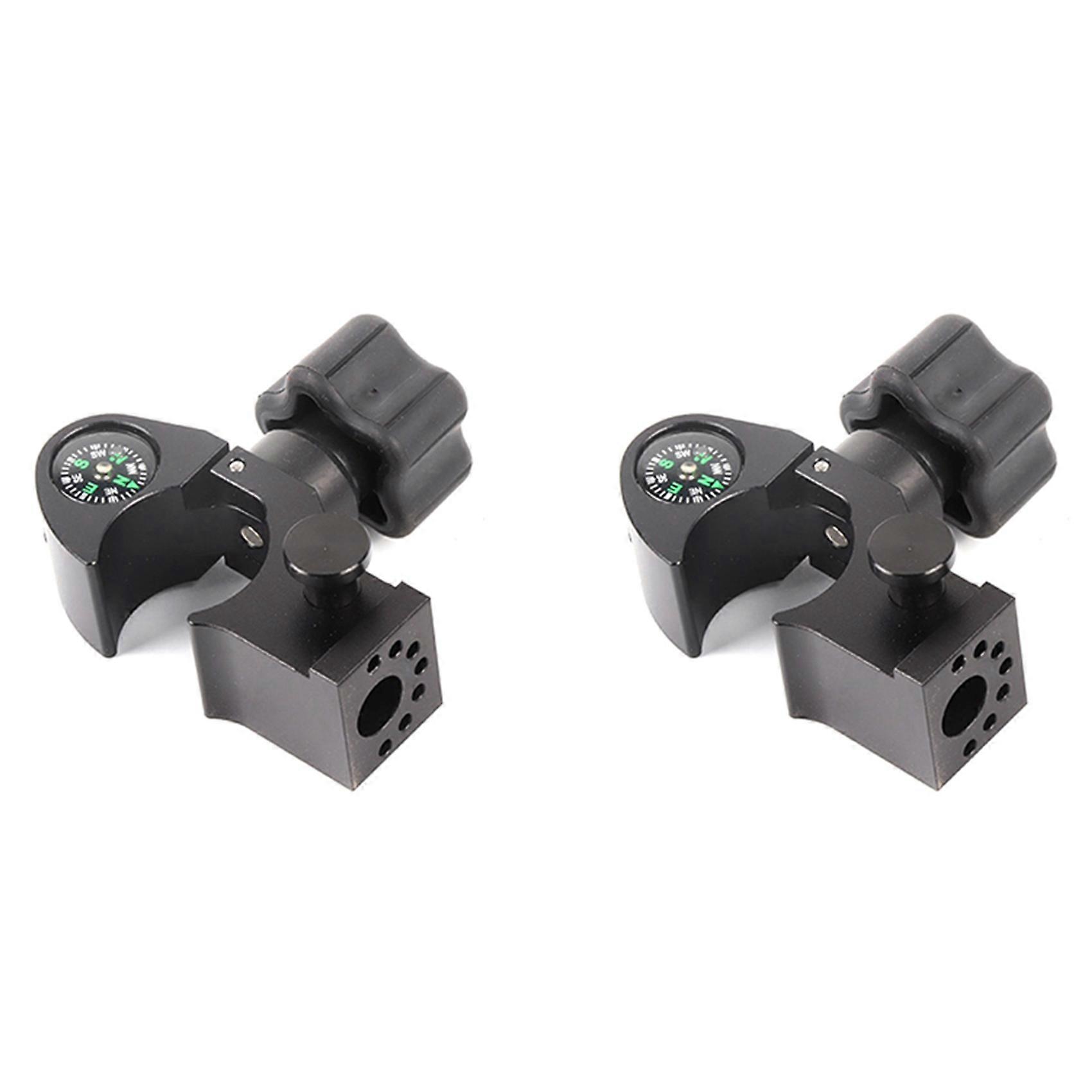 2X GPS Range Pole Cradle Bracket for Trimble Handheld Open Data Collector with Compass Quick Release Pole Clamp, A